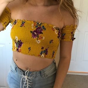 Floral crop top